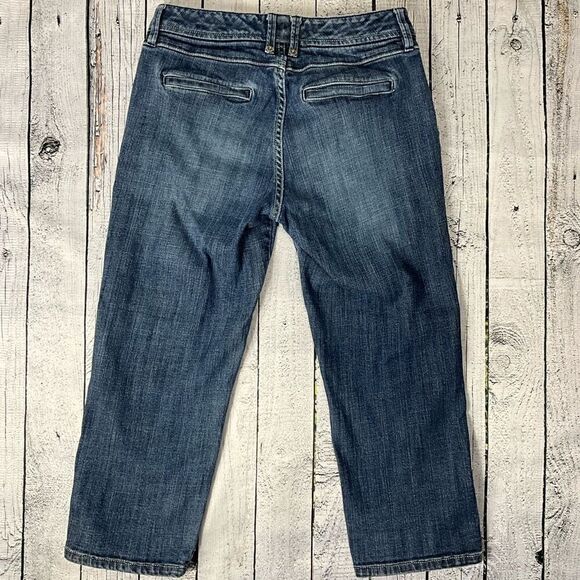 WHITE HOUSE BLACK MARKET Blanc Crop Jeans - Picture 3 of 4